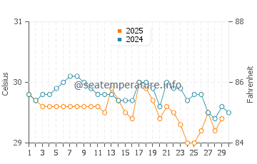 Temperatura vode u Ambon u travnju