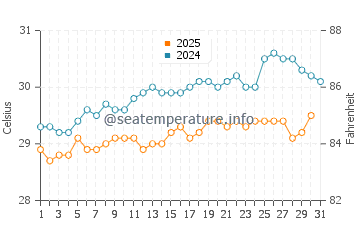 Temperature dell'acqua a Black River a maggio