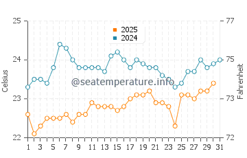 Temperature dell'acqua a Ponta Do Sol a maggio
