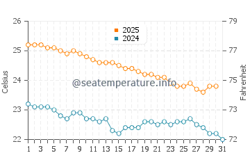Temperature dell'acqua a Hanga Roa a maggio