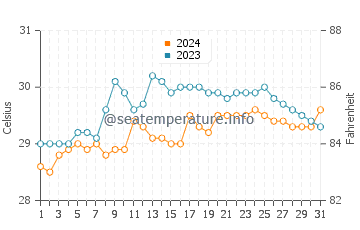 Temperatura vode u La Union u svibnju