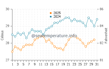 Temperature dell'acqua a Saint John's a maggio