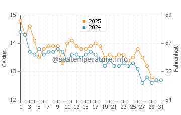Temperature dell'acqua a San Antonio Oeste a maggio