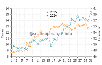 Temperature dell'acqua a Springs a maggio