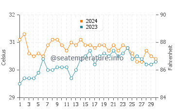 Wassertemperatur Barra im Juni