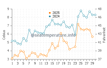 Temperatura del agua en Marathon en junio