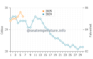 Temperatura vode u Amami u rujnu