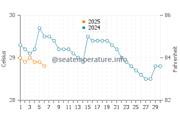 Temperature dell'acqua a Golfito a settembre