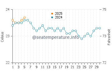 Wassertemperatur Icod de los Vinos im September