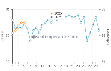 Temperature dell'acqua a Xcalak a settembre