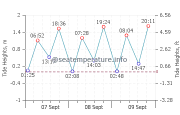 Arenas Verdes tide chart