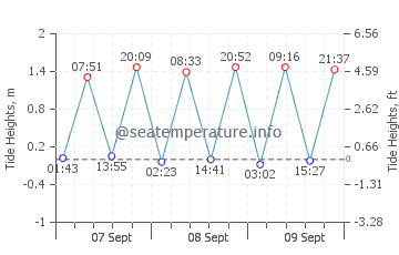 Belmar tide chart