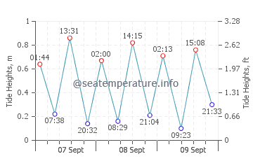 Bowman's Beach tide chart