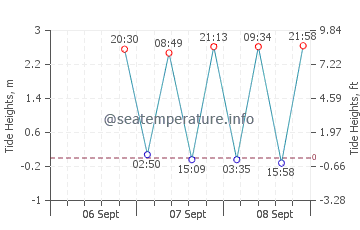 Brunswick tide chart