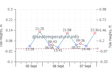 Cala Saona tide chart