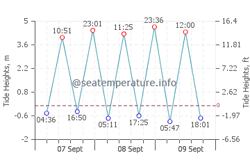 Cwyfan tide chart