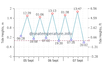 Laguna de Santiago tide chart