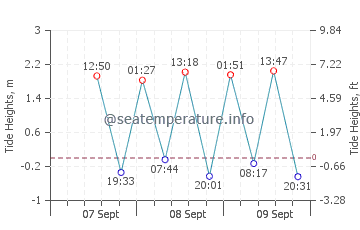 George Town tide chart