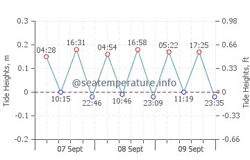 Marina San Gregorio tide chart