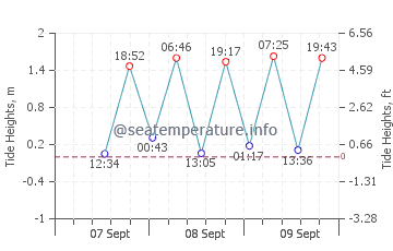 Misool tide chart