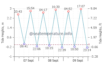 Playa del Hoyo tide chart