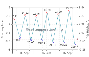 Playa del Vao tide chart