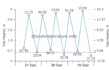 Reculver tide chart