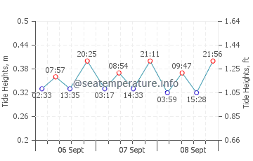 Stony Point tide chart