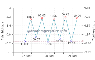 Tokoname tide chart