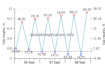 Walton-in-Gordano tide chart