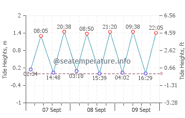 Wilmington Beach tide chart