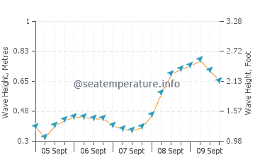 Alor Island wave height and direction