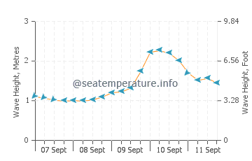 Anahola wave height and direction
