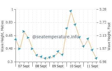 Birkenhead wave height and direction