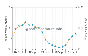 George Town wave height and direction