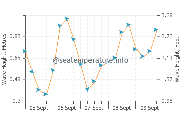 Barreta Island wave height and direction