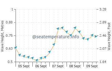 Bata wave height and direction