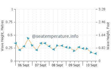 Batang wave height and direction