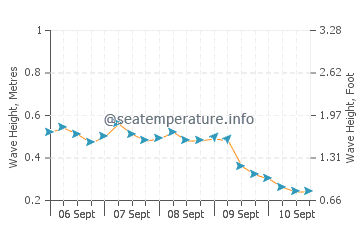 Batu Ferringhi wave height and direction
