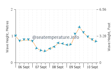 Bay of Islands wave height and direction
