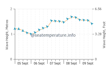 Turtle Bay wave height and direction