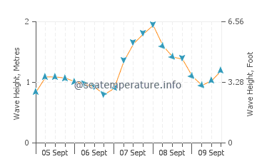 Binalong Bay wave height and direction