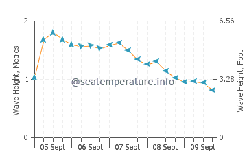 Blueys Beach wave height and direction