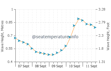 Bruceport wave height and direction