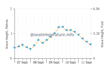 Cape Henlopen wave height and direction