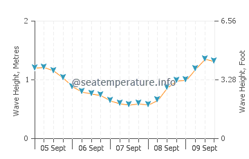 Castillo del Aguila wave height and direction