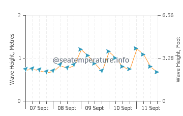 Channel Islands Beach wave height and direction