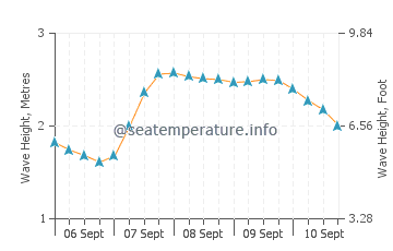 Cireuma wave height and direction
