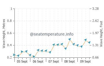 Cocobeach wave height and direction