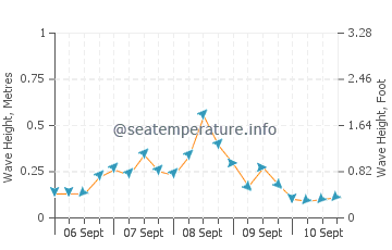 Conception Bay South wave height and direction